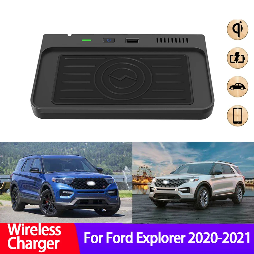 

Специальное Беспроводное зарядное устройство для телефона Ford Explorer 2020-2021, установка, высокое качество, быстрая зарядка, многофункциональное...