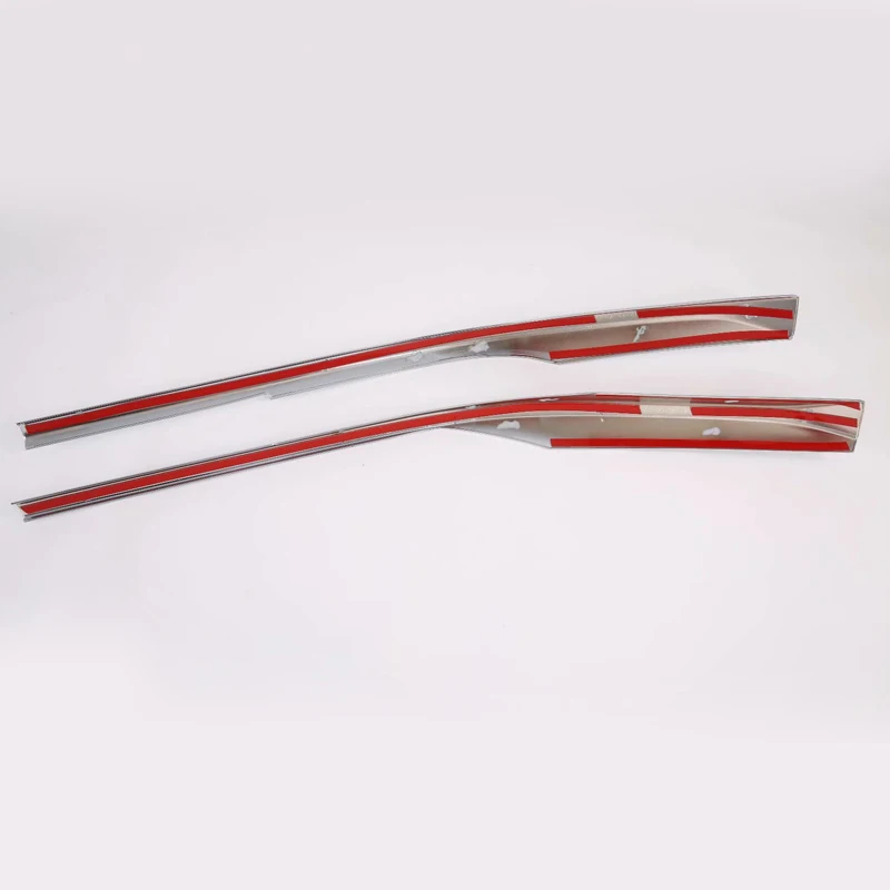 

Car ABS Chrome Trim Front Upper Grid Grill Grille License Plate Frame 2pcs For Hyundai Starex H-1 2018 2019 2020