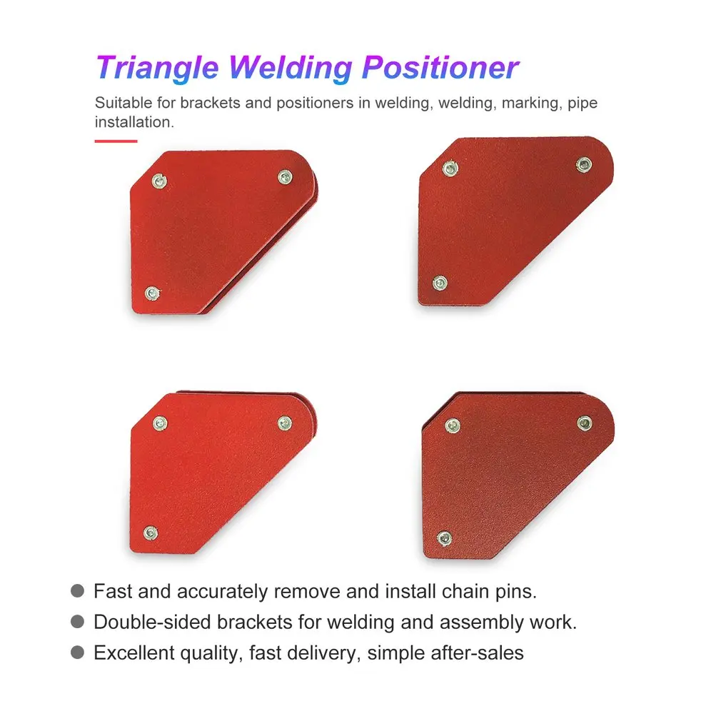 4pcs/set Mini Triangle-Welding Positioner 9Lb Magnetic Fixed Angle Soldering Locator Tools Without Switch Welding Set Kit Sale |