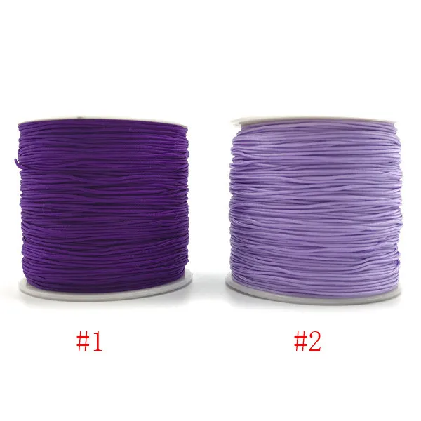 Разноцветные нейлоновые китайские узлы для бусин нити шнуры браслета 100 м/рулон 0