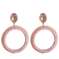 brincos pendant big earrings for women fashion bohemian handmade earrings luxury crystal wedding earrings designer earrings