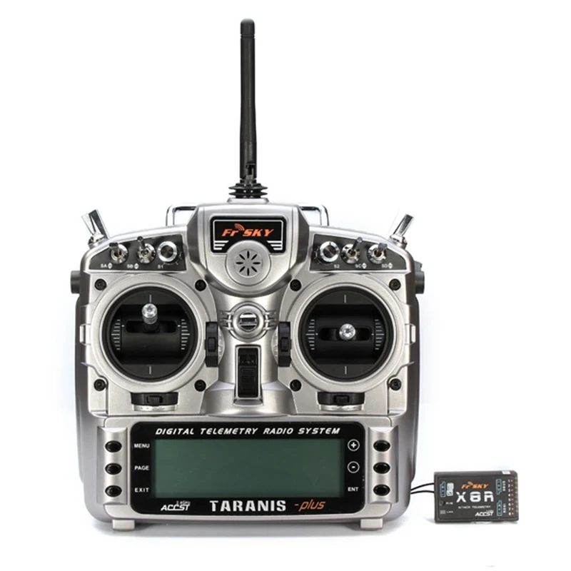 Передатчик FrSky Taranis X9D Plus 2 4G ACCST 16 канальный телеметрический радиоприемник W X8R