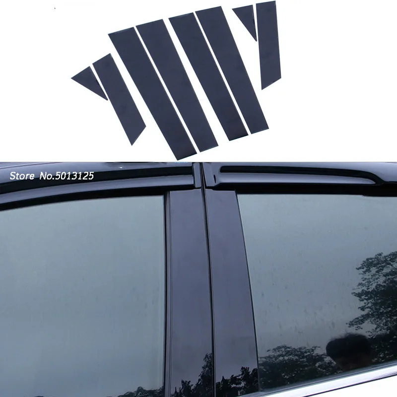 

Car Door Window Middle Column Trim Protection Black Strip Stickers For Nissan X-trail Xtrail T32 2015 2016 2017 2018 2019 2020