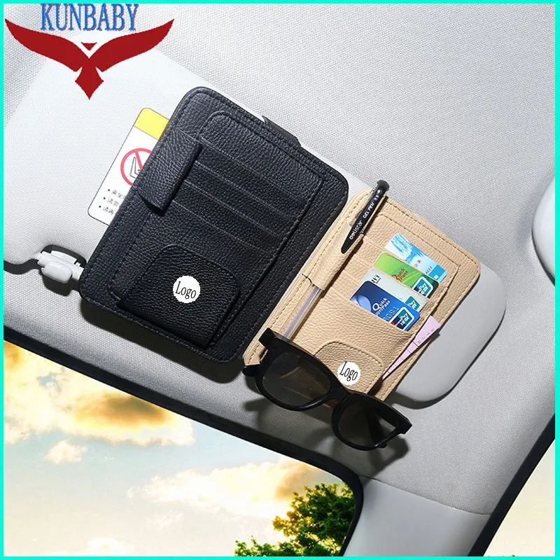 KUNBABY кожаные очки для глаз держатель карт купюр автомобильный аксессуар