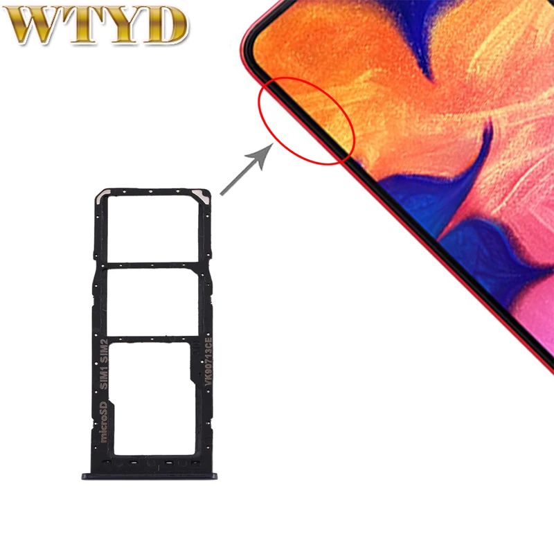 Для Galaxy A10 лоток для sim карт памяти Micro SD запасная часть смартфон слот ремонт