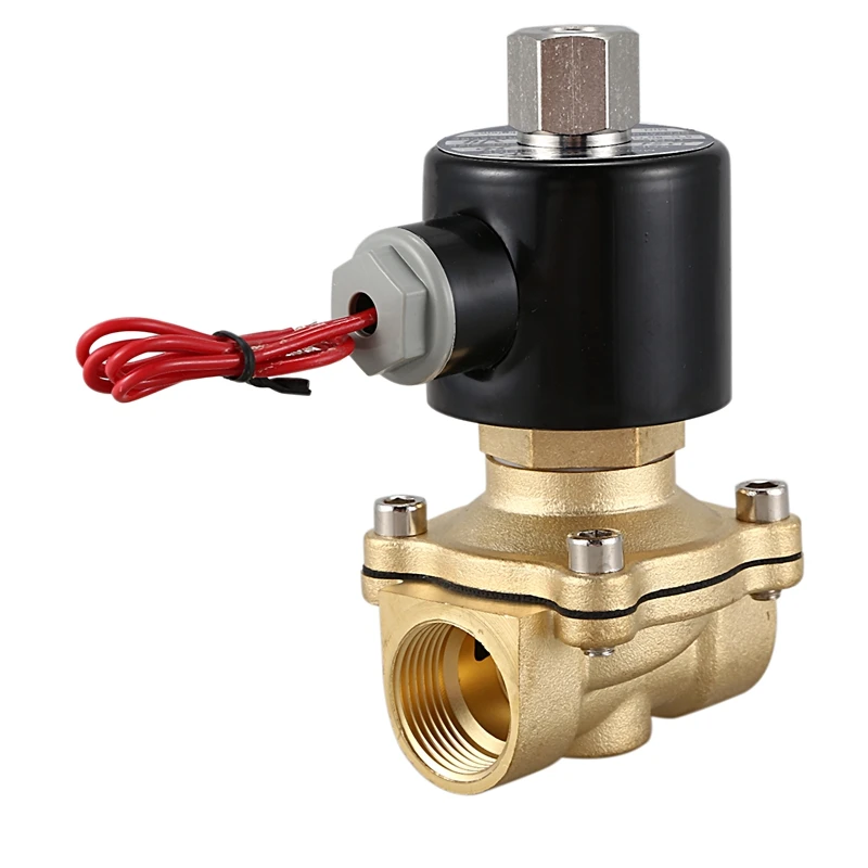 Промо-акция! 3/4 дюйма DN20 нормально открытый N/O Латунь Электромагнитный клапан 220V