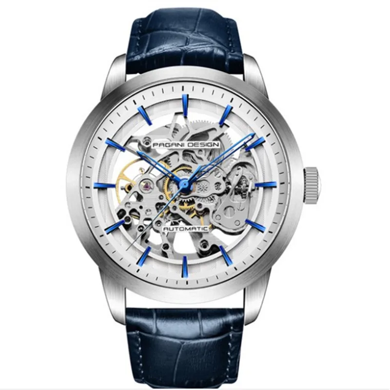 PAGANI модные роскошные брендовые кожаные часы Tourbillon автоматические механические