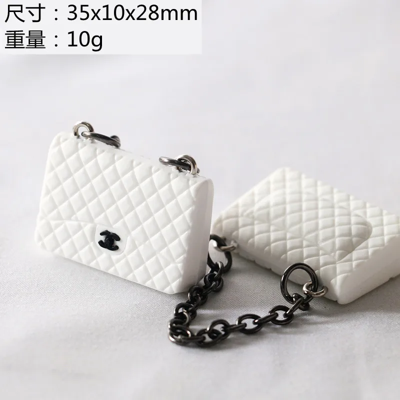 1 шт. миниатюрный кукольный домик черно-белая Сумочка для покупок миниатюрное