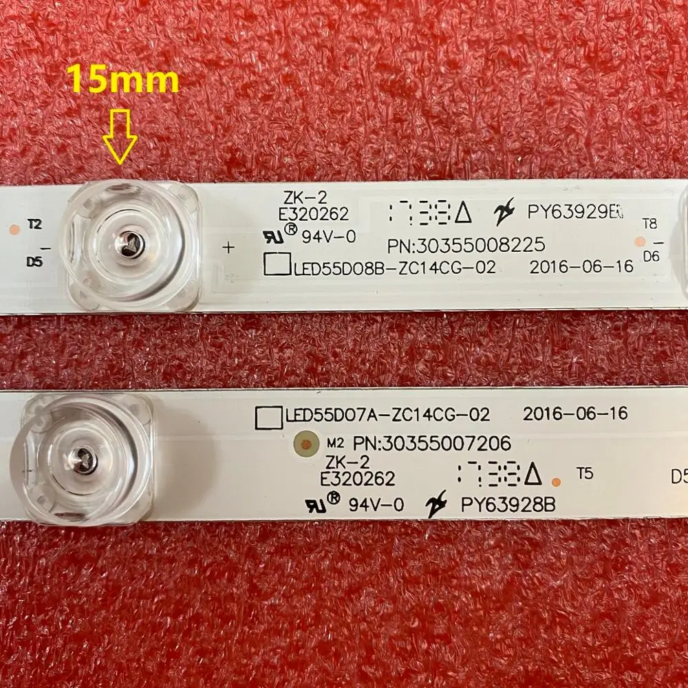 Светодиодная панель 14 шт для флэш-освещения LED 55D0 8B 55D07A-ZC14CG-02 30355007206 3035008214 | Лампы и
