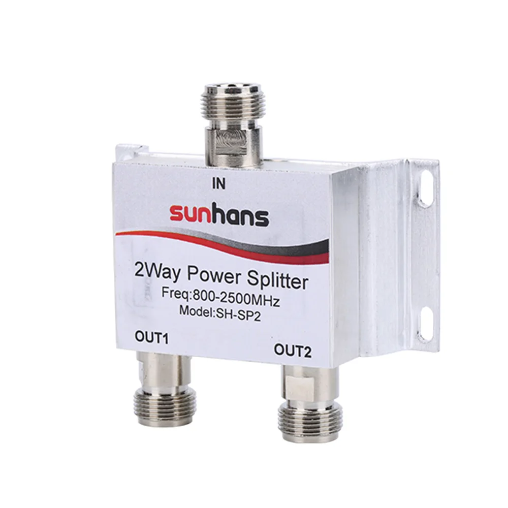 Sunhans 800 ~ 2500 МГц 1 2 Way RF разделитель мощности N гнездовой для GSM CDMA DCS 2G 3G 4G повторитель