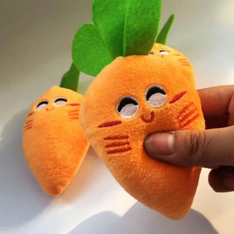 

Cat Toys Interactive Voice Molars Bite Resistant Carrot Toys Catnip Cat Training Toy Pet Squeaky Supplies Products Toy