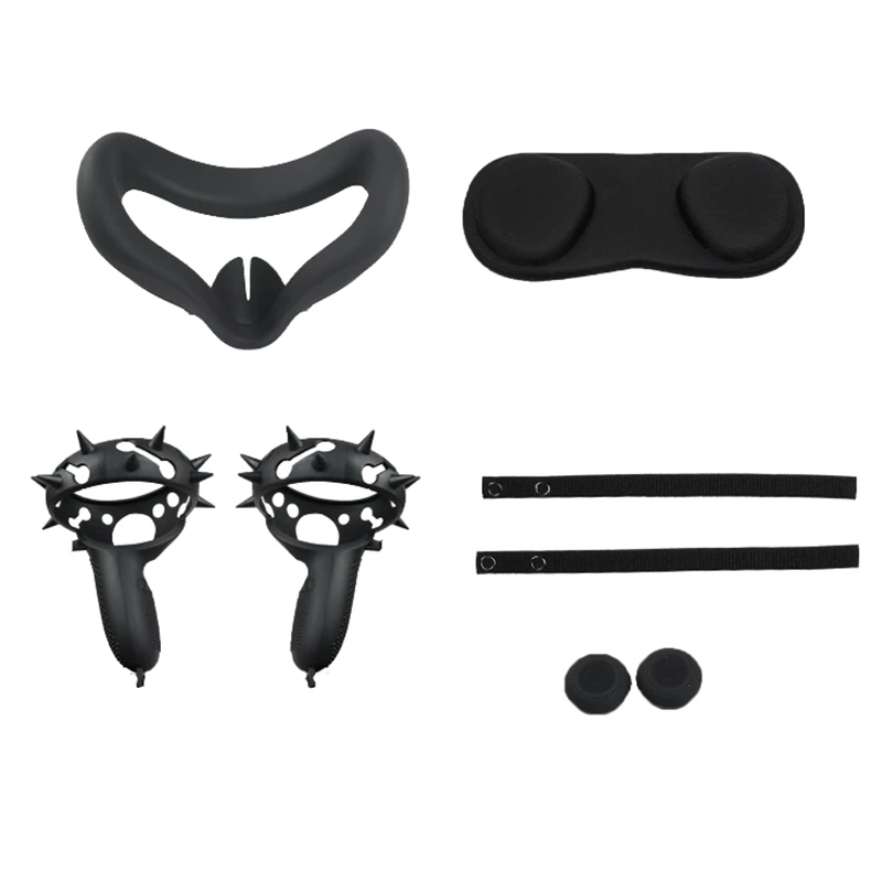 

VR Accessories Protective Cover for Oculus Quest 2 VR Press Controller Cover with Knuckle Strap Handle Grip