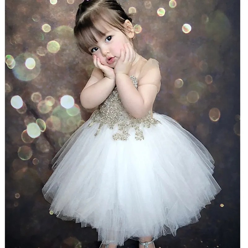 

Детское кружевное платье, с цветочным принтом, для первого причастия и свадьбы