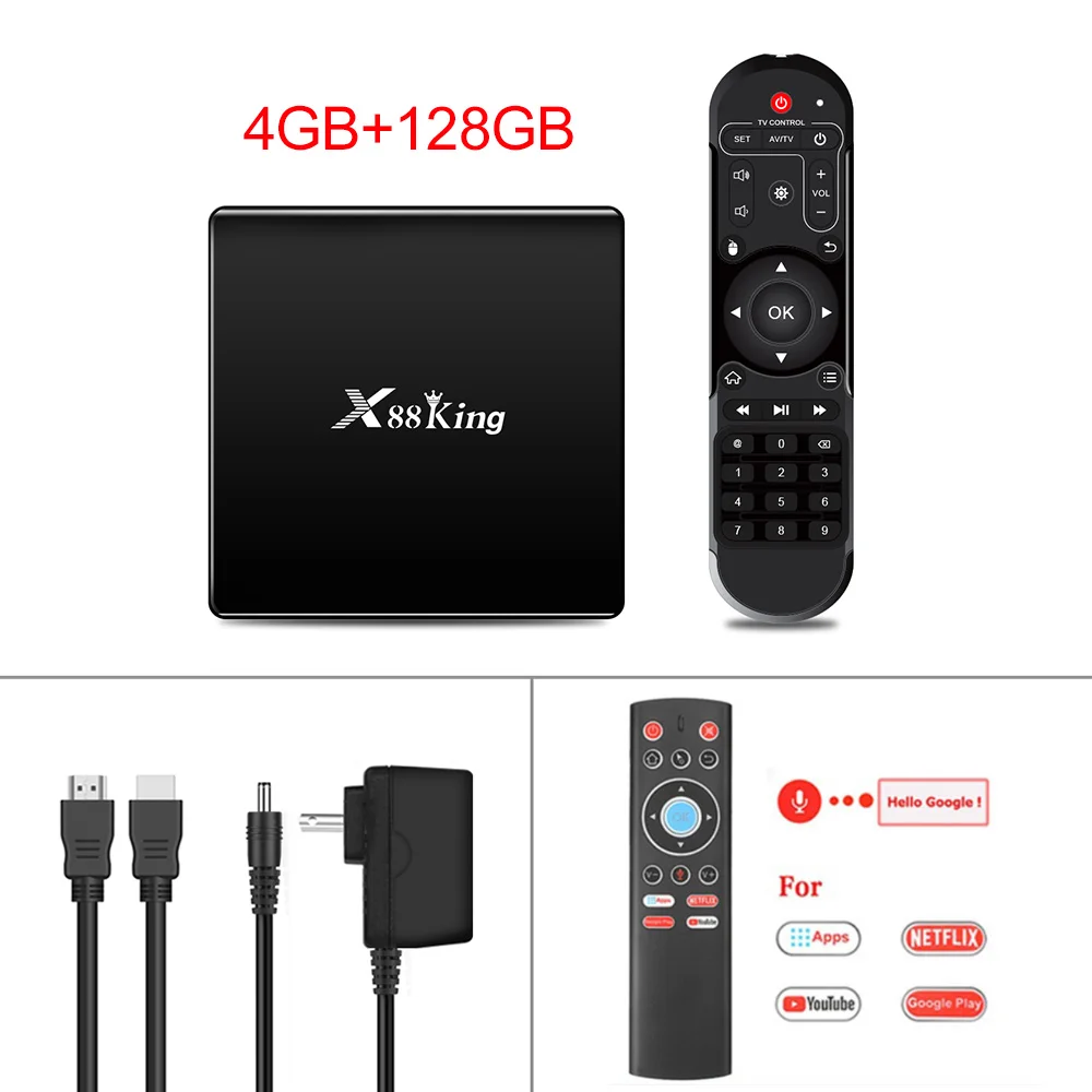 Black T1 4 ГБ ОЗУ 128 Гб ПЗУ Amlogic S922X ТВ приставка Android 9,0 двойной Wifi BT5.0 1000M 4K 60fps USB3.0 Google Play Store Youtube медиаплеер - Цвет: Black T1