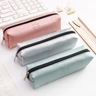 Чехол для карандашей, из искусственной кожи, с милым принтом