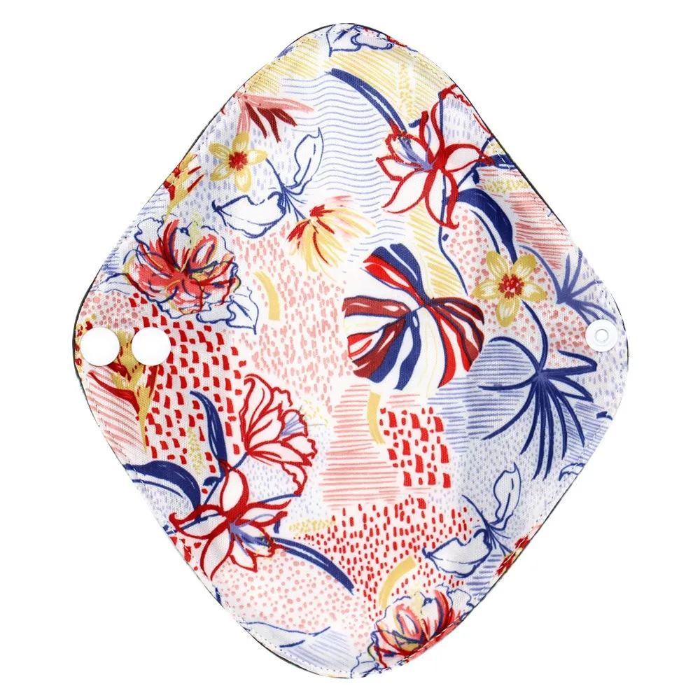 Almohadilla Menstrual lavable tama&ntilde;o S, almohadilla Menstrual sanitaria reutilizable, tela de algod&oacute;n de bamb&uacute; para mam&aacute;, higiene femenina, forro de bragas-3