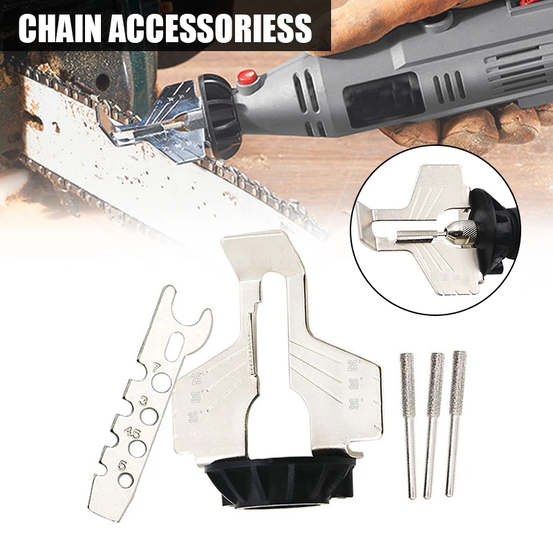 

Chainsaw Sharpener Kit Sharpening Grinding Attachment Rotary Tool Saw Serrated Set Power Tool Accessories for Workman TN88