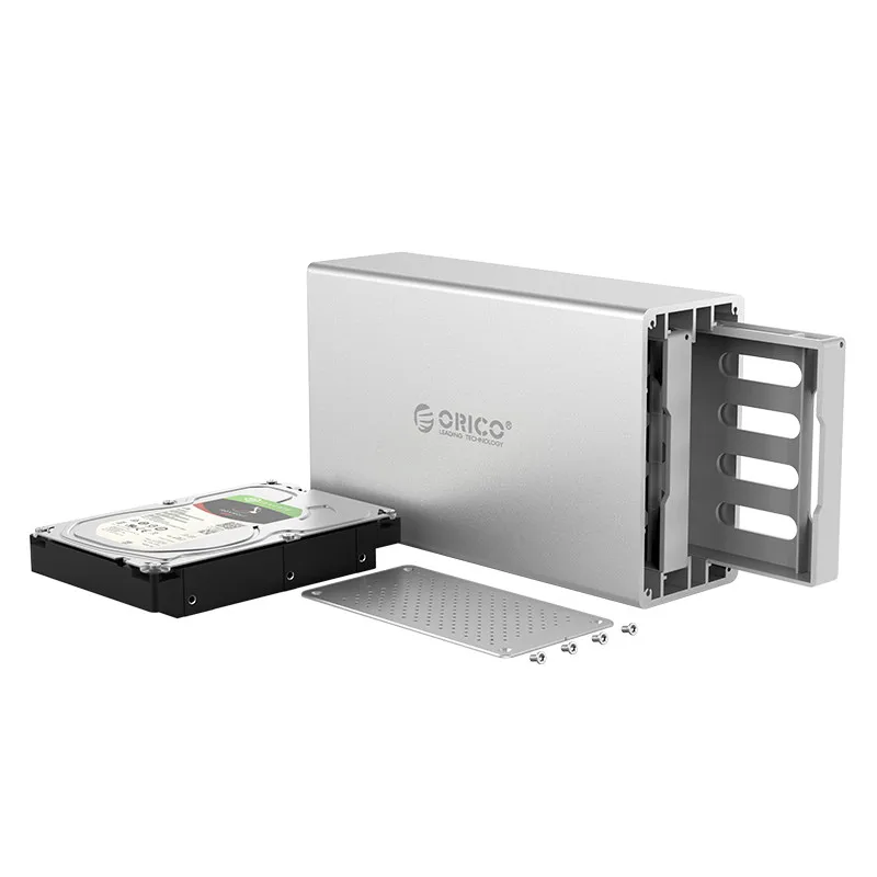 ORICO Honeycomb Series 3.5 inch 2 Bay Aluminum Alloy Type-C Hard Drive Enclosure,Support 20TB support UASP acceleration protocol