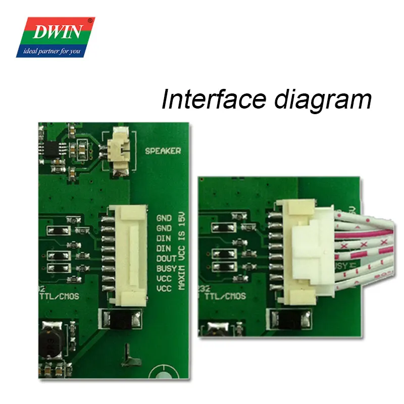 

1pcs DWIN 20cm Connecting line 8Pin_2.0mm With DB9 and Power Interface use for Lcd Touch Screen