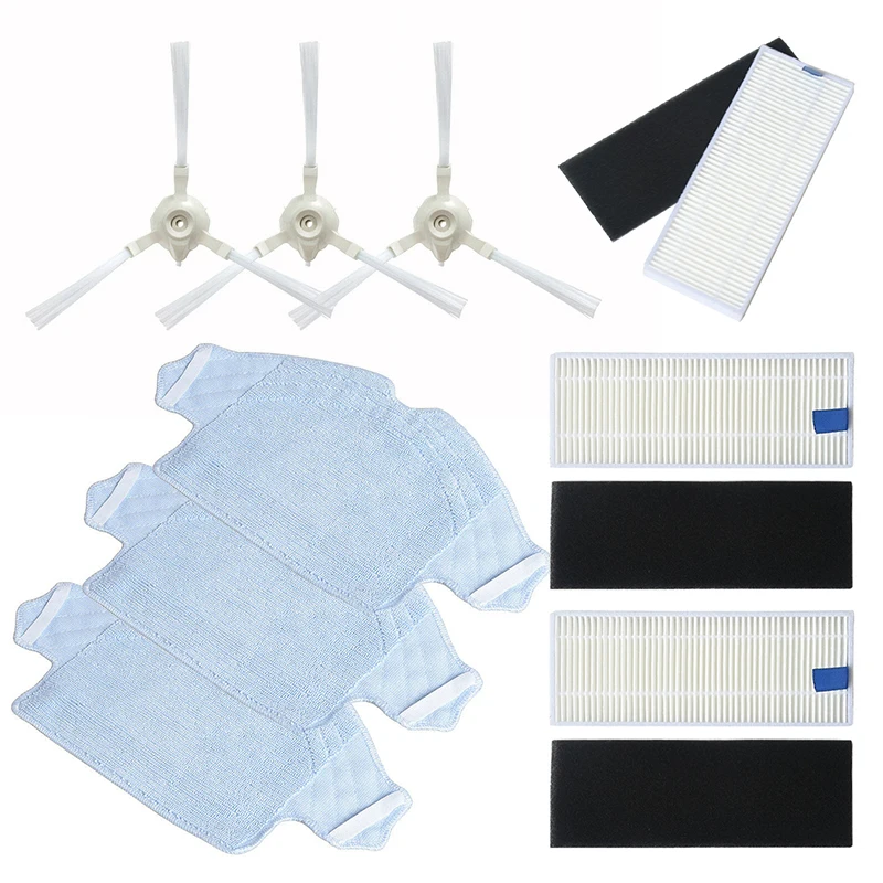 Набор фильтров губка боковая щетка Швабра ткань для бытовой уборки аксессуар 360 S6