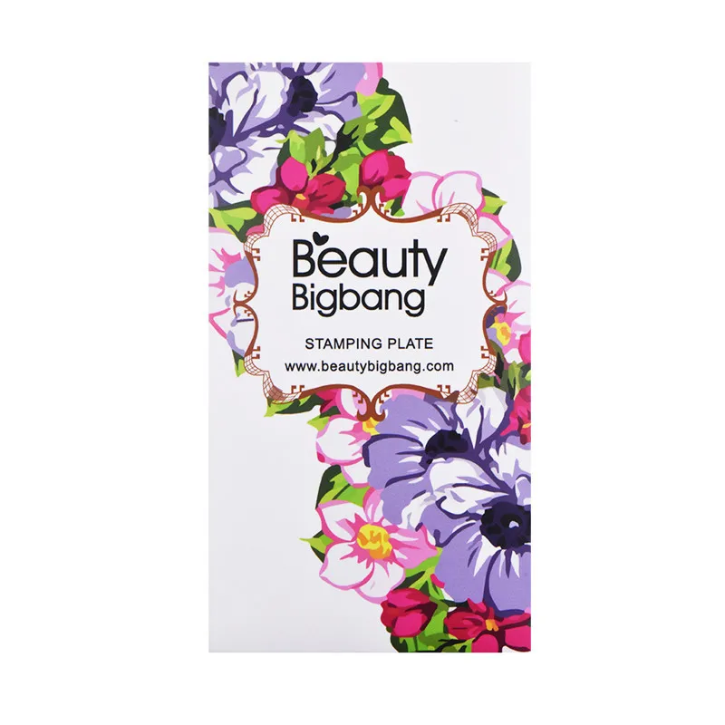 BeautyBigBang ногтей штамповки пластины прямоугольник Летний цветок геометрии дизайн ногтей шаблон формы изображения пластины трафареты BBB XL-005