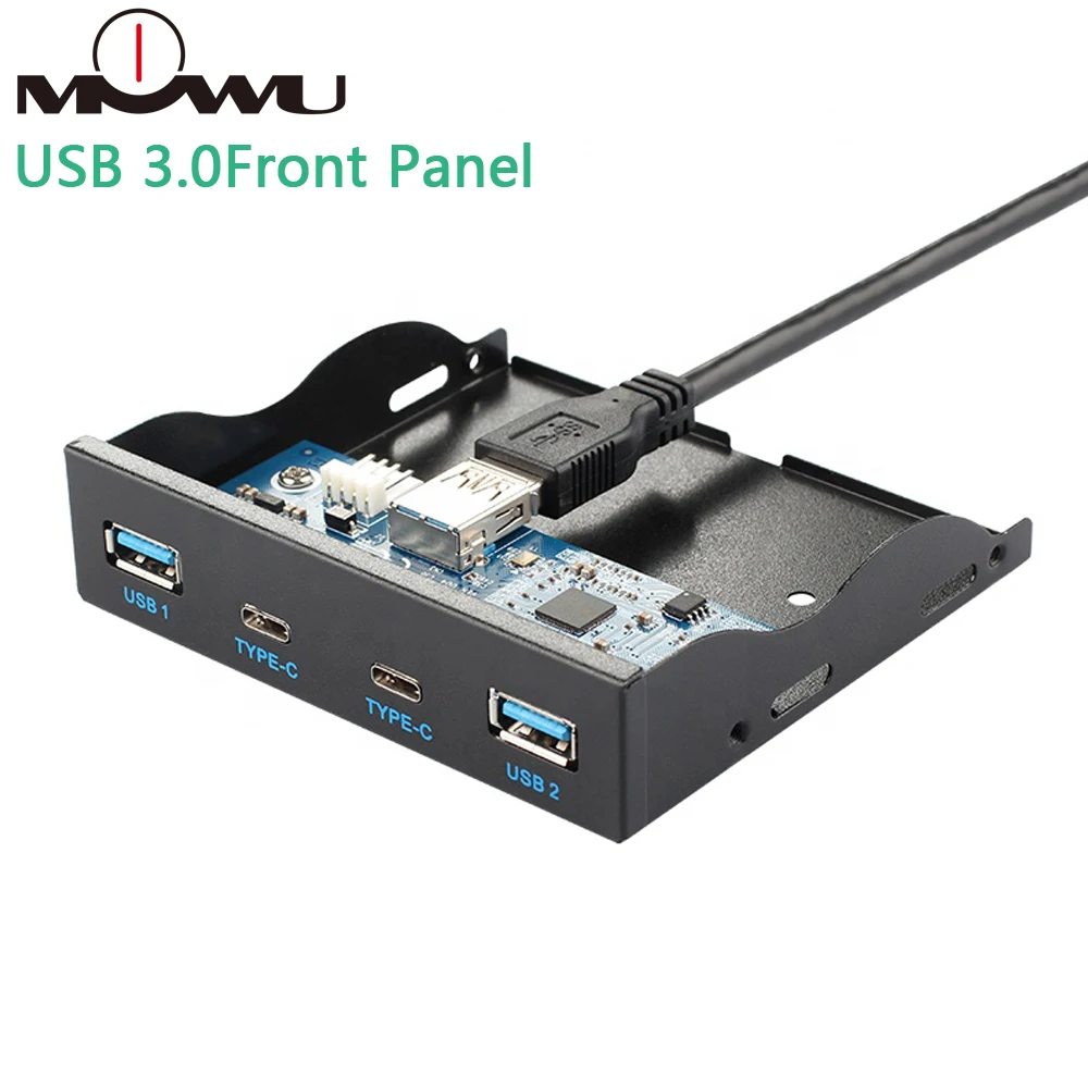 MOWU 3 5 дюймовая Фронтальная панель USB Type C и USB3.0|USB-хабы| |
