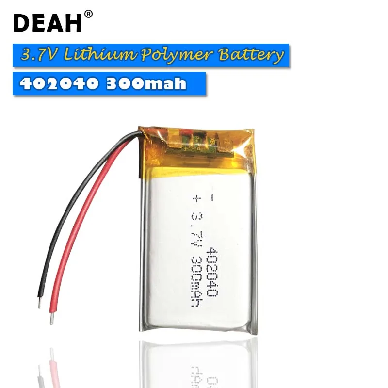 3 7 V Lipo cells 402040 300mah литиевая полимерная аккумуляторная батарея для MP3