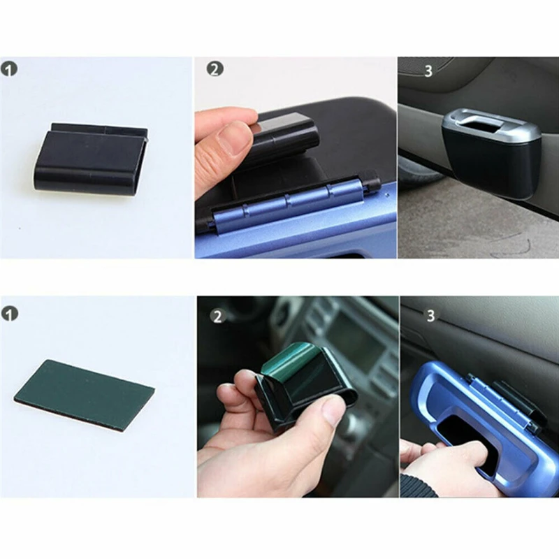 Vehicle Rubbish Portable Dust Case Trash Can Box Storage Car Garbage Bin Mini Auto | Дом и сад