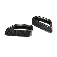 2 pcs tail throat frame car rear exhaust pipe cover trim fits for bmw 5 series g30 g38 2018 2021