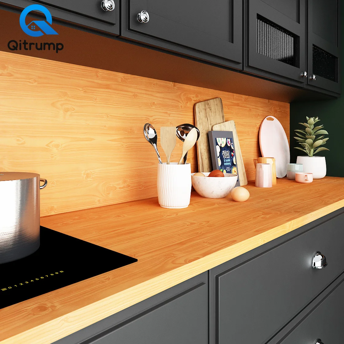 

Самоклеящиеся водонепроницаемые настенные Стикеры с текстурой древесины