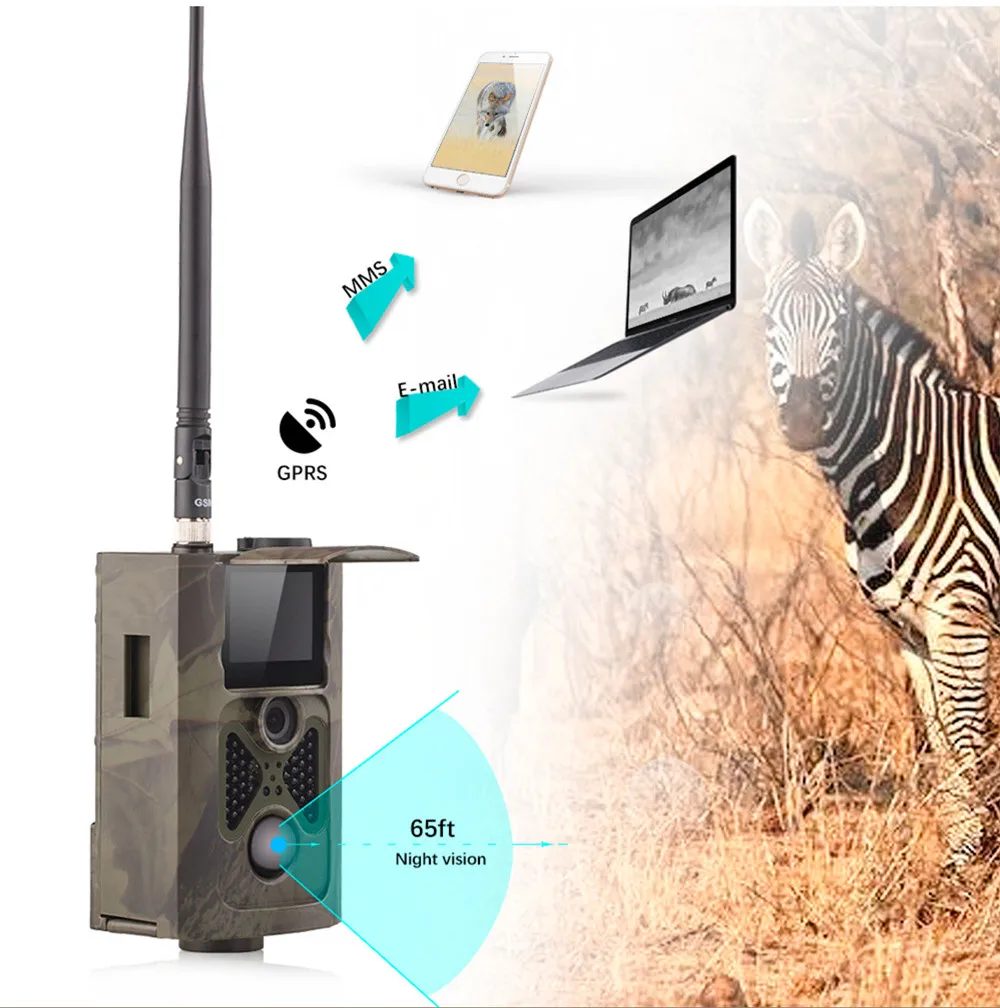 Suntek GSM MMS охота Камера HC 550M Беспроводной инфракрасный Ночное видение фото ловушка