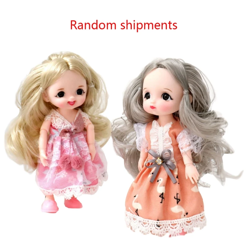 

B36E 6’’ Reborn Dolls Realistic Makeup & Dress Changing Doll Kid’s Girl Lifelike Educational Interactive Doll Caucasian Doll