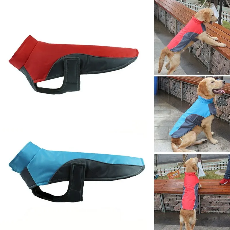 Зимнее пальто для собак теплая водонепроницаемая куртка щенков жилетка одежда