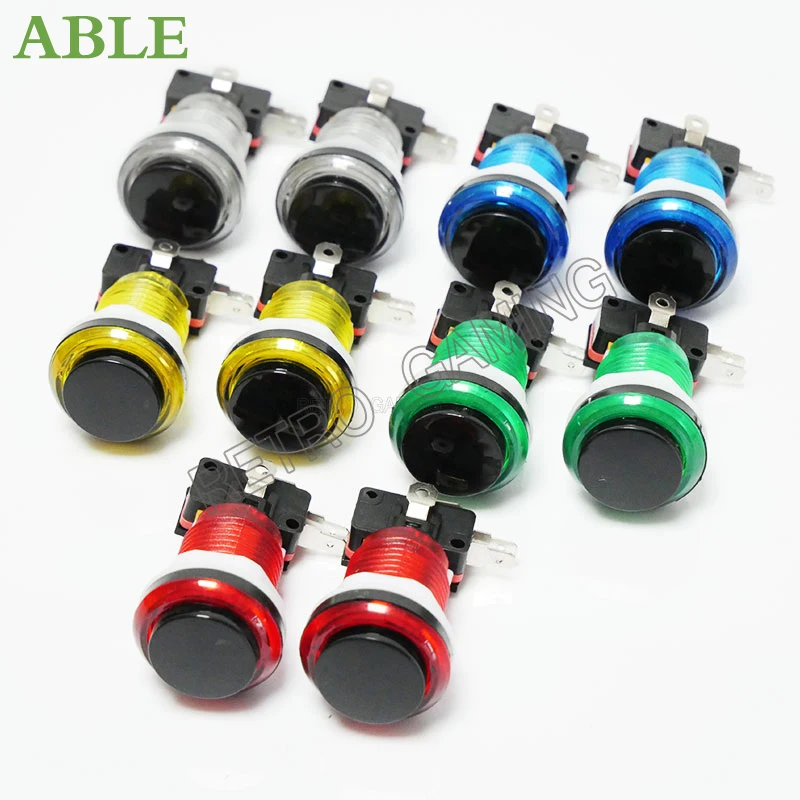 12 шт. 6 цветов 28mm монтажное отверстие 5V/12V светодиодный кнопочный переключатель с 3