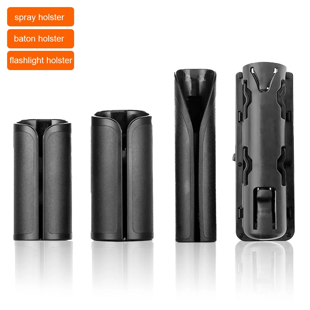 

360° Rotable Tactical Spray Pouch Flashlight Pouch Baton Holster Open Top Spray Holder Multi Tool Light Holster Case for Hunting