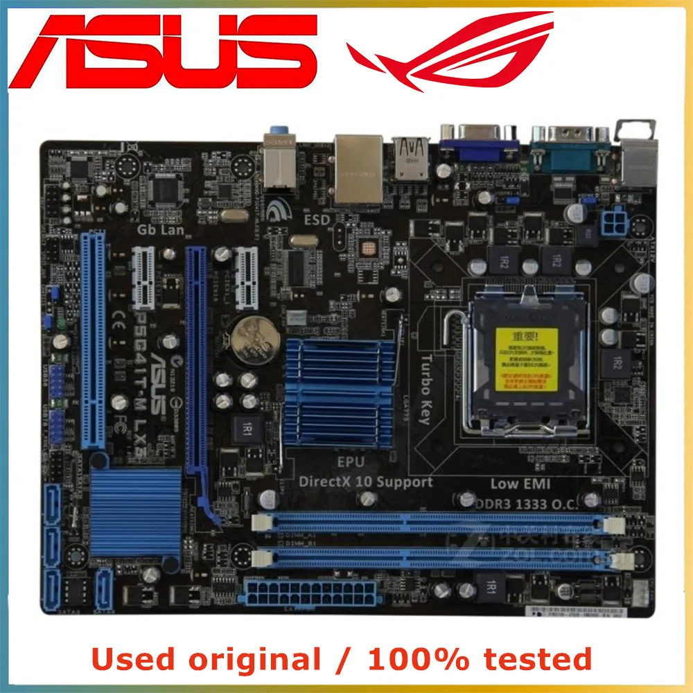 Для процессора Intel G41 LGA 775 для ASUS P5G41T-M LX3 материнская плата компьютерная розетка