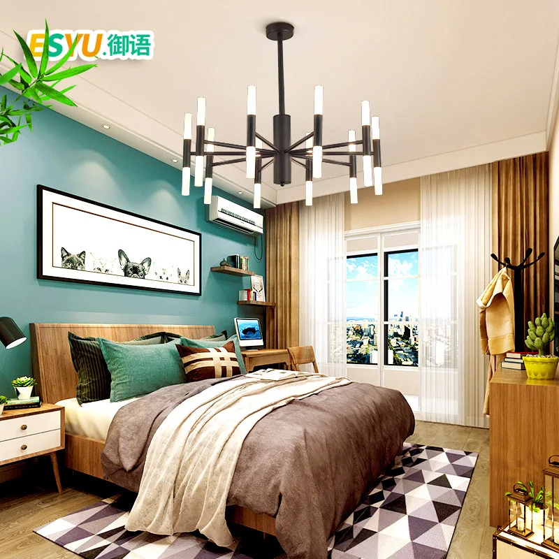 

Европейская светодиодная люстра в виде стеклянного шара e27, подвесной светильник, освесветильник для гостиной, кольцевая лампа для спальни,...