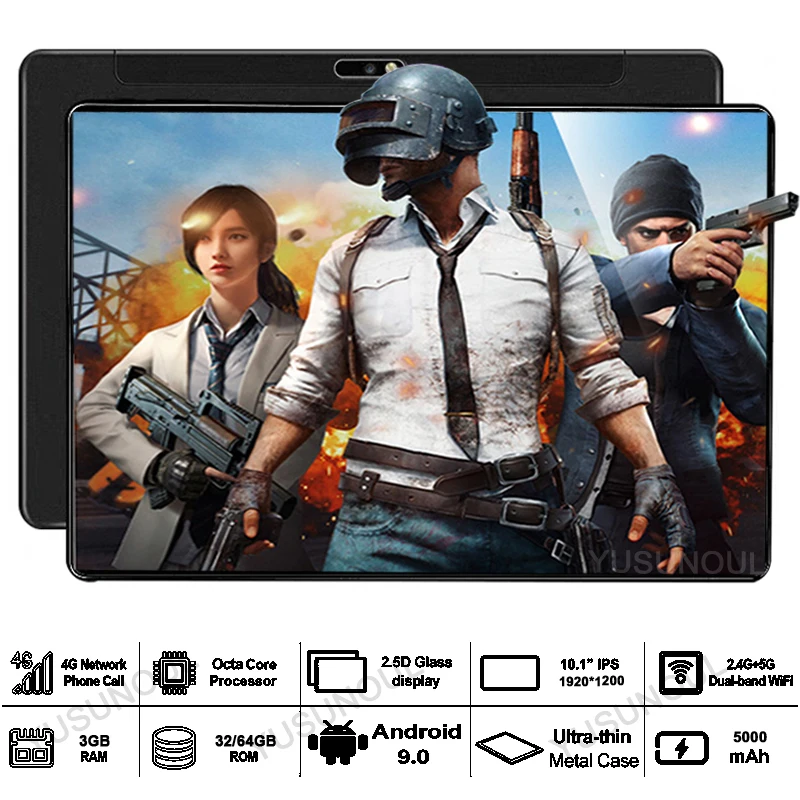 NetFlix/Youtube/Новые быстрые игры Google Market 10 дюймов Android 9 0 8 ядерный планшетный ПК Type C