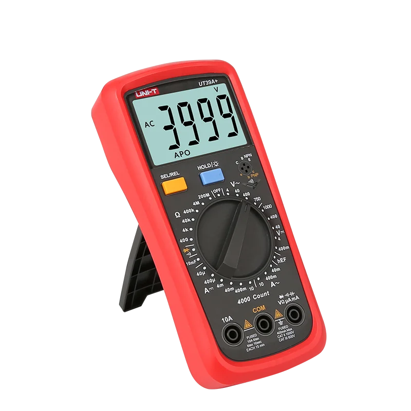 UNI-T UT39A+ цифровой мультиметр Авто Диапазон тест er обновлен от UT39A AC DC V/A Ом/температура/частота/HFE Тест