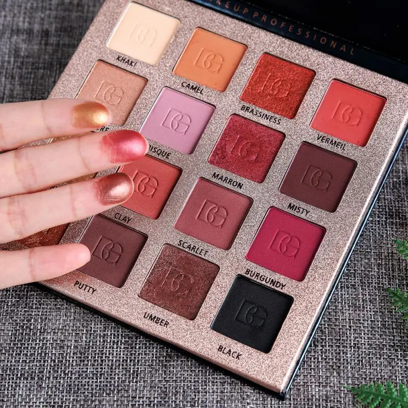 Beauty Glazed 16 Color Natural Matte Pearlescent Eye Shadow Eyeshadow Palette Makeup Make Up Cosmetic TSLM1 |