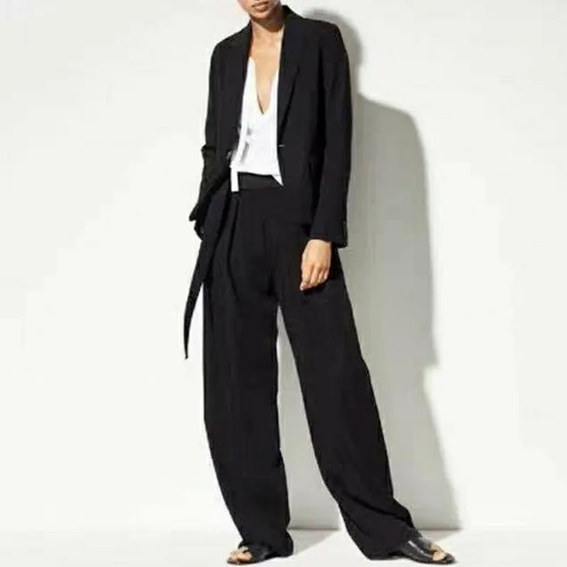 

Women Blazers 2021 Spring New Classic Simple Fashion One Button Suit Jacket