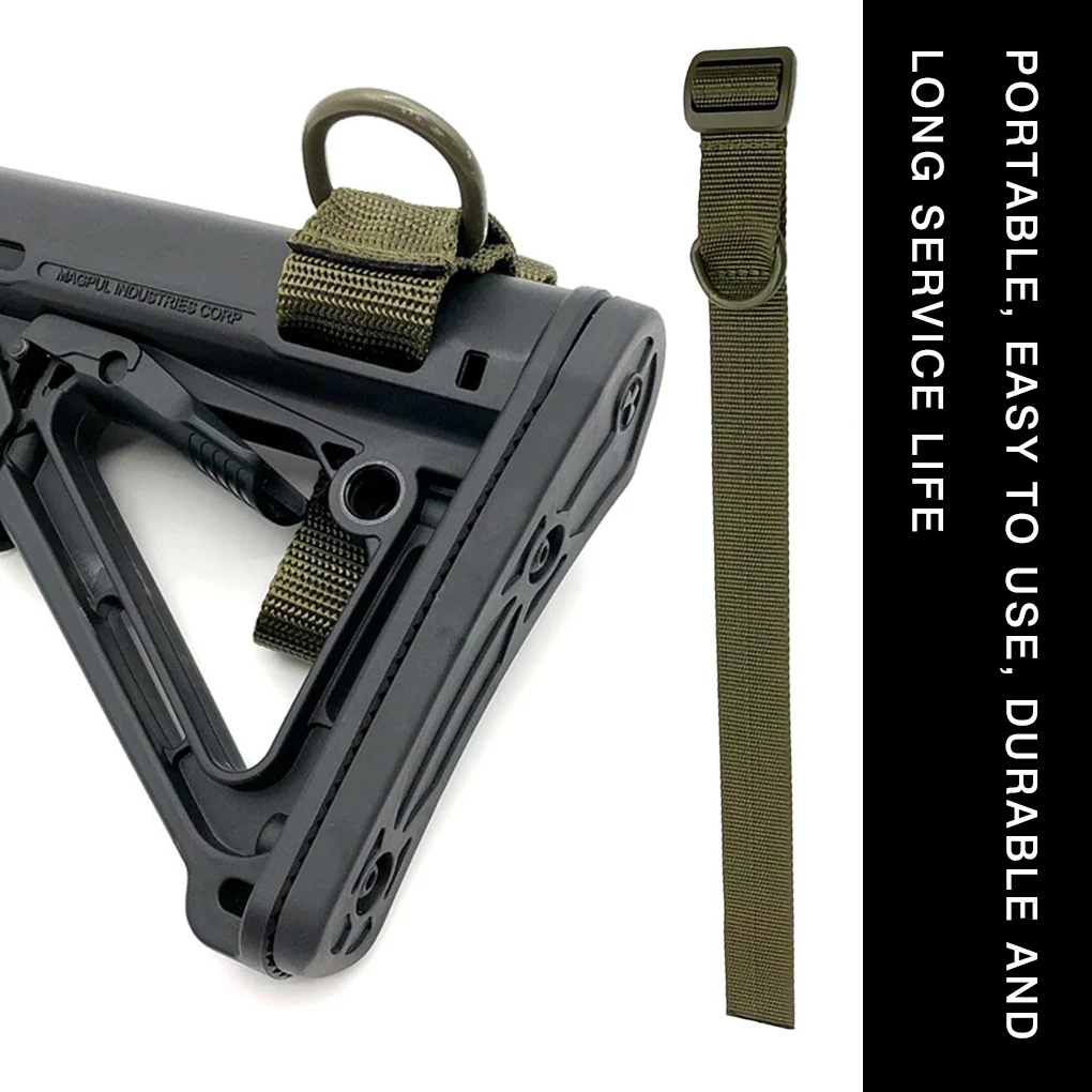 

Military Airsoft Tactical ButtStock Sling Adapter Rifle Stock Gun Strap Attachment Adjustable Tactical Gun Sling Airsoft Sling