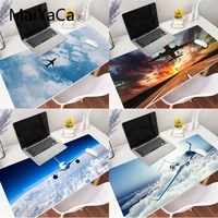 maiyaca airplane flying in the sky anime mouse mat gaming mouse pad large deak mat for overwatchcs goworld of warcraft