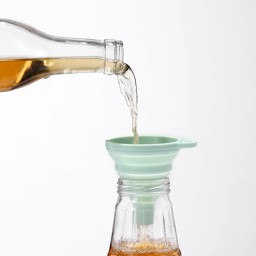 Силиконовая складная масляная мини-воронка FaSoLa телескопическая Складная