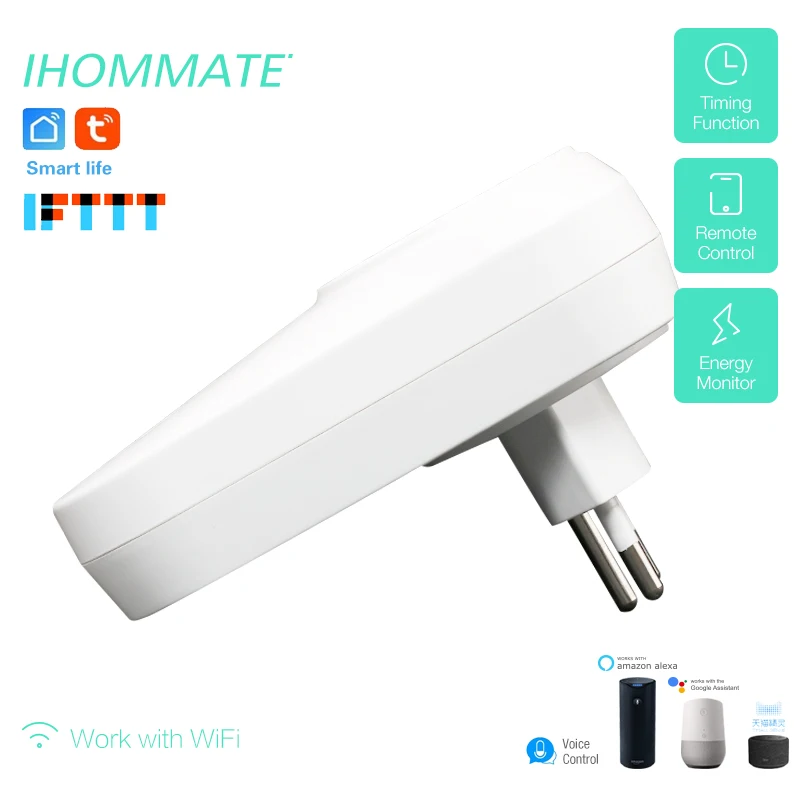16A Smart Wifi Swiss Plug Switzerland розетка Голосовое управление работает с Google Home Alexa IFTTT Tuya life
