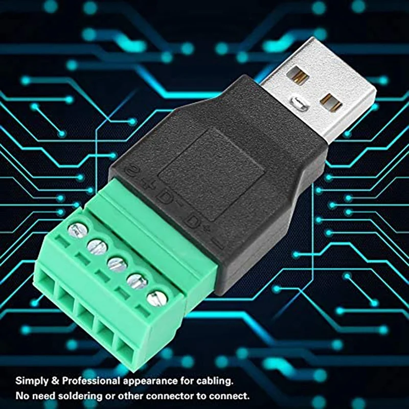 2 штекера USB к 5-контактному адаптеру разъем сигнальный штекер модуль питания