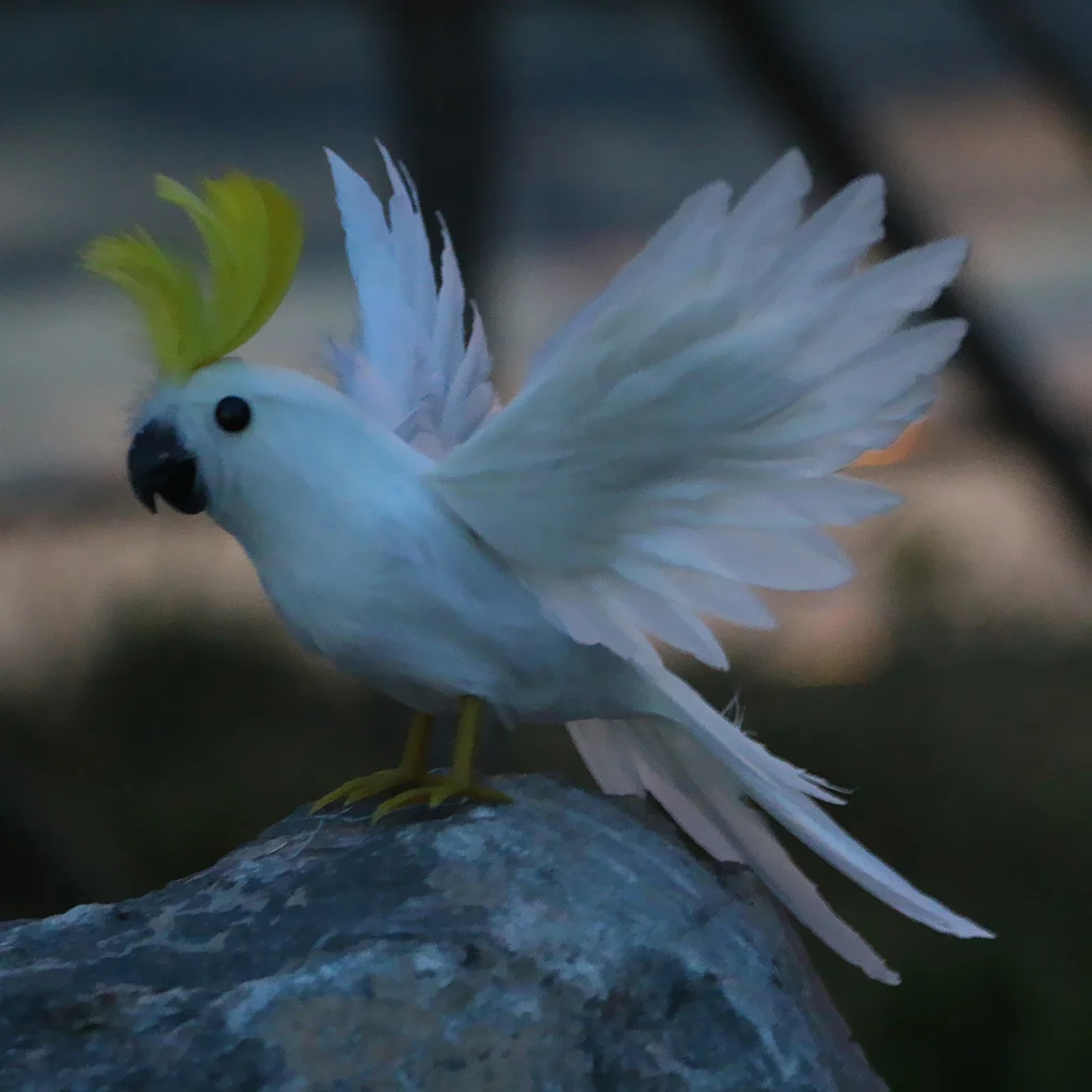 Маленькая искусственная птица пернатая реалистичный Сад домашний Декор цветок