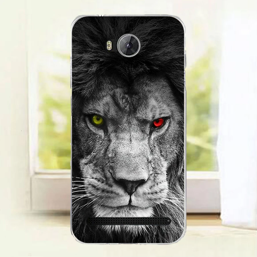 Животный красочный чехол для Huawei Y3II LUA-L21 LUA-U22 LUA-U02. Мягкие силиконовые чехлы Honor Bee 2 Protector Baicvery Cover on.