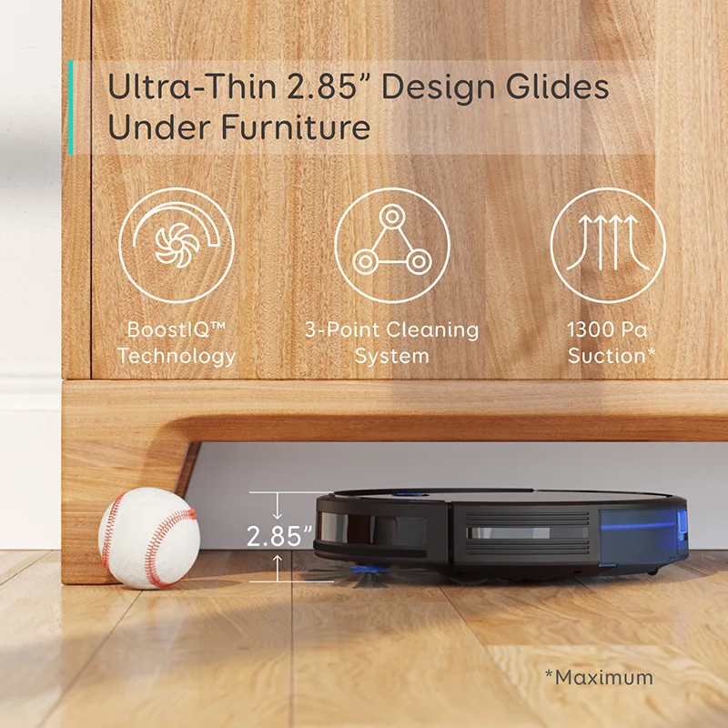 Робот пылесос eufy BoostIQ RoboVac 11S Slim 1300 па Мощное всасывание очень тихий