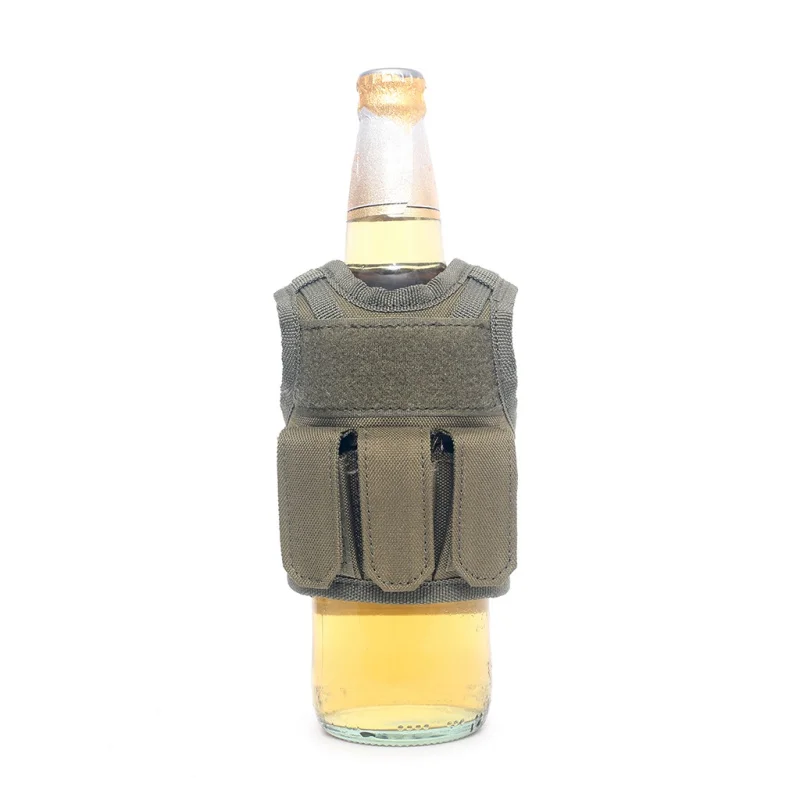 

Outdoor Military Mini Miniature Molle Vest Personal Bottle Drink Set Adjustable Shoulder Strap Drink Tactical Beer Bottle Bags